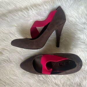 Zara taupe and Pink colored Women's Heels